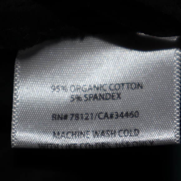 Eileen Fisher Organic Cotton Spandex  Slim Ankle Pant Slits Black - Picture 12 of 12